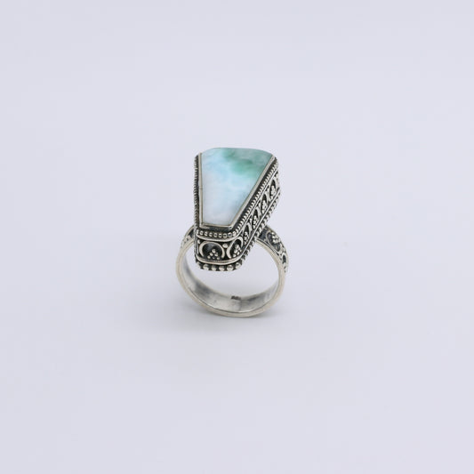 Anillo Blade Larimar