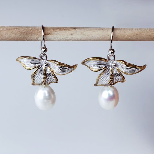 Pendiente Flower - Plata Luz