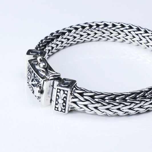 ic: 4 pulsera plata hombre