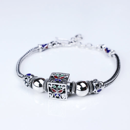 Pulsera Kukka - Plata Luz