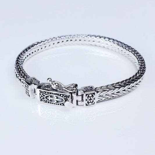 ic: 1 Pulsera plata hombre 