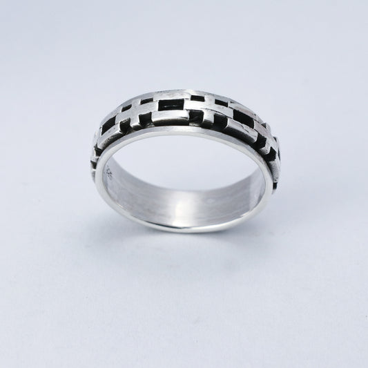 Anillo Geo - Plata Luz