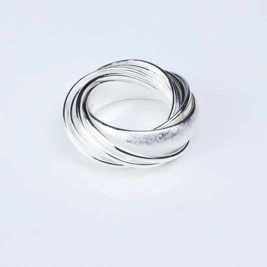 IC: ANILLO PLATA 925 VARIAS ALIANZAS MATIZADO