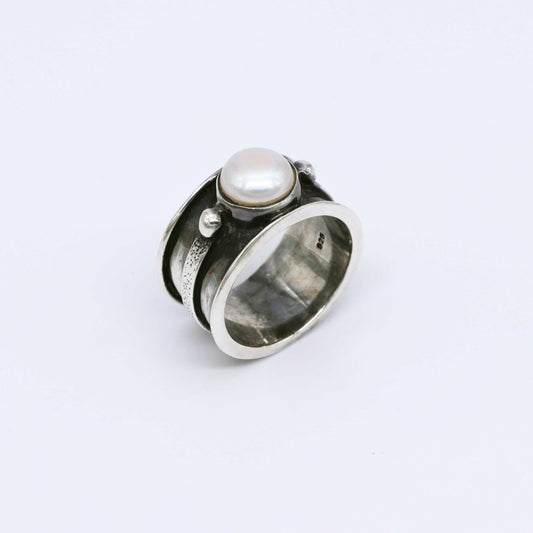 IC: ANILLO PLATA PERLA