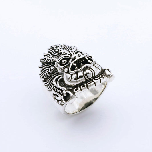 IC: ANILLO PLATA HAKA DIOS MACIZO