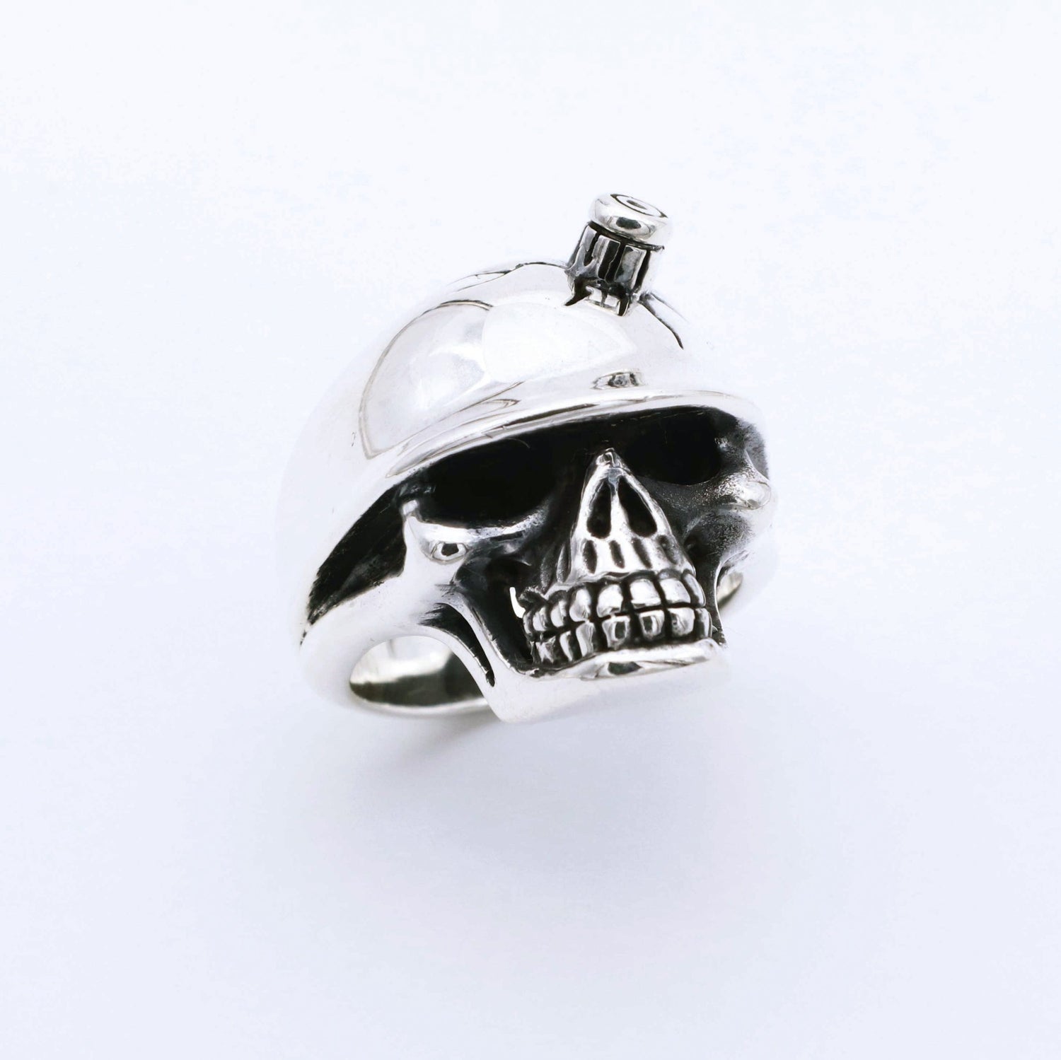 IC: ANILLO PLATA CALAVERA GUERRA