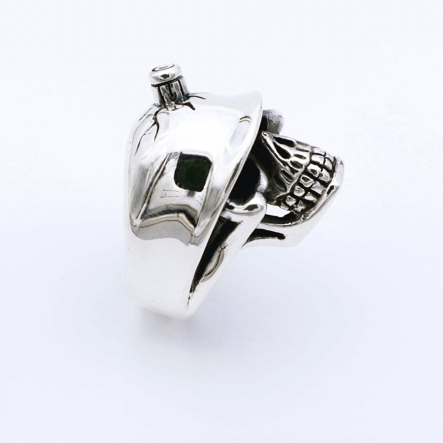 IC: ANILLO PLATA CALAVERA DISPARO