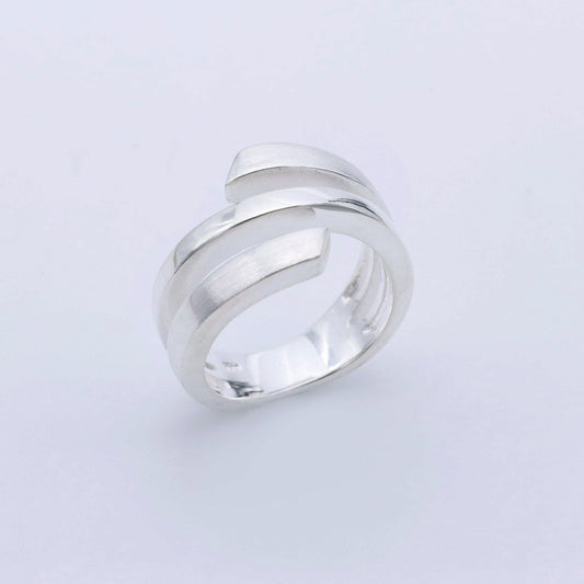 IC: ANILLO PLATA 925 ESPIRAL MATIZADO