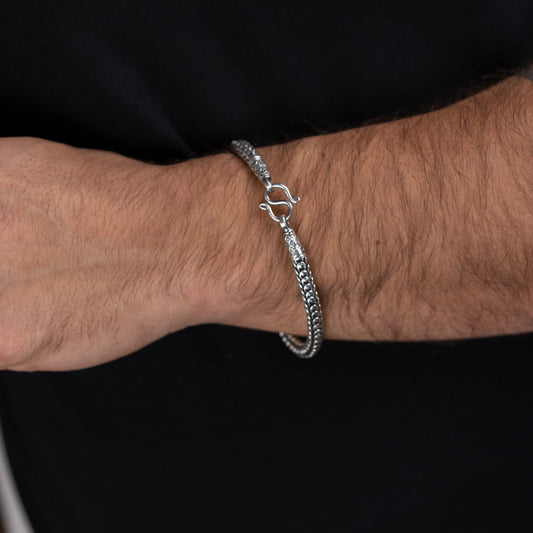 Pulsera Flakes - Plata Luz