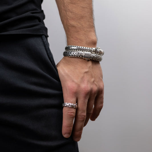 IC: Anillo T-Kaede - Plata Luz HOMBRE