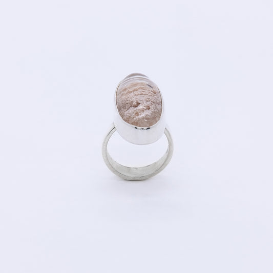 Anillo Tsundere Plata y Cuarzo Jardín