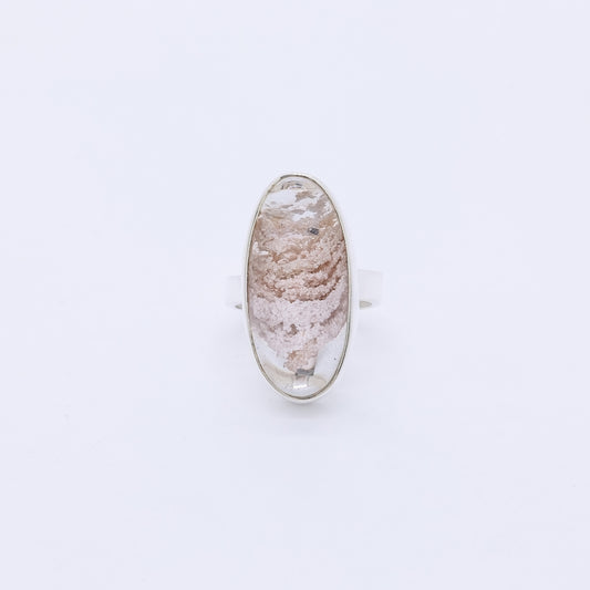 Anillo Tsundere Plata y Cuarzo Jardín
