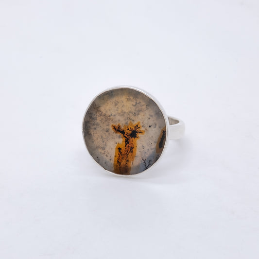 Anillo Tree Jaspe y Plata de Ley