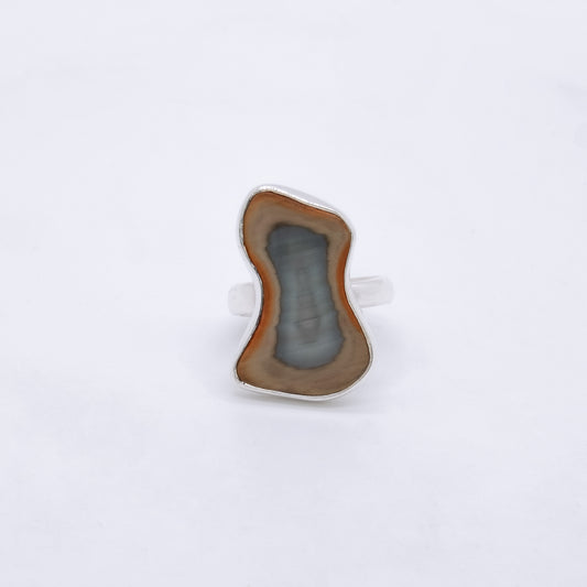 Anillo Psicodelia Plata 925 y Jaspe Imperial