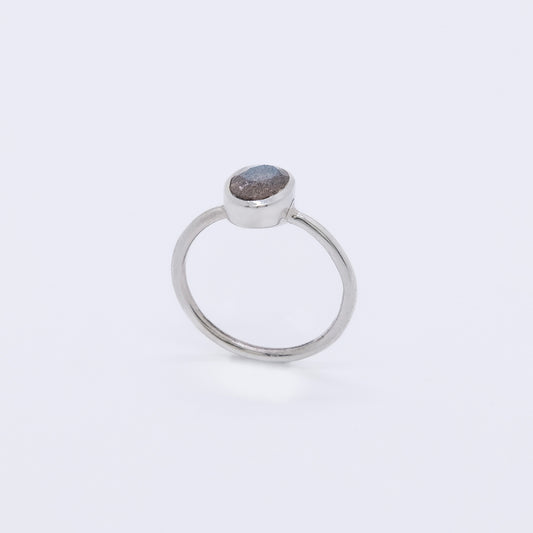 Anillo Hina Hecho a Mano Labradorita