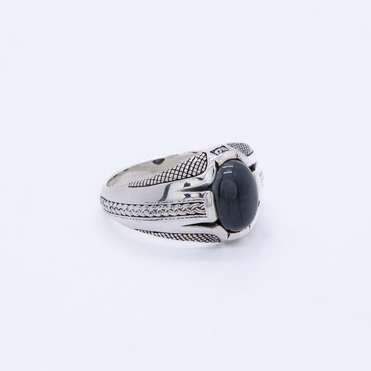 Anillo Nakahi Plata 925 y Ónix Natural