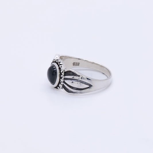 Anillo Raina Plata 925 Ónix negro