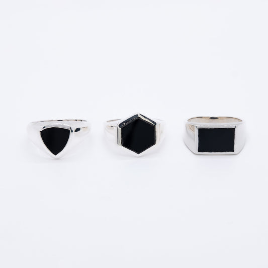 Anillo Tapagua Plata 925 y Lapislázuli - Ónix natural