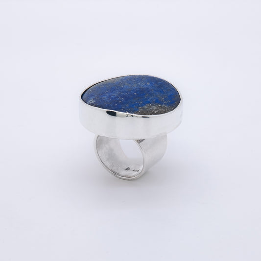 Anillo Juri Hecho a Mano Plata 925 y Lapislázuli Natural