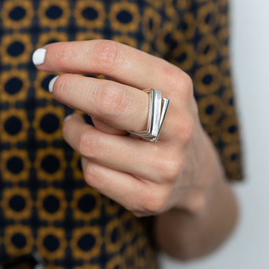 IC: TRES ANILLOS PLATA 925 